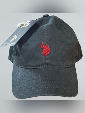 Brand New Navy Blue & Red U.S. Polo Assassin Baseball Hat